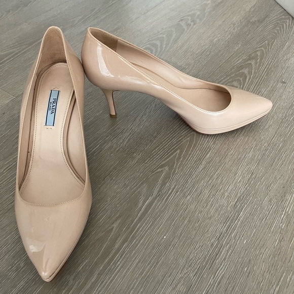 Prada Nude Pointed Toe Heels Size 38.5 - Picture 9 of 9